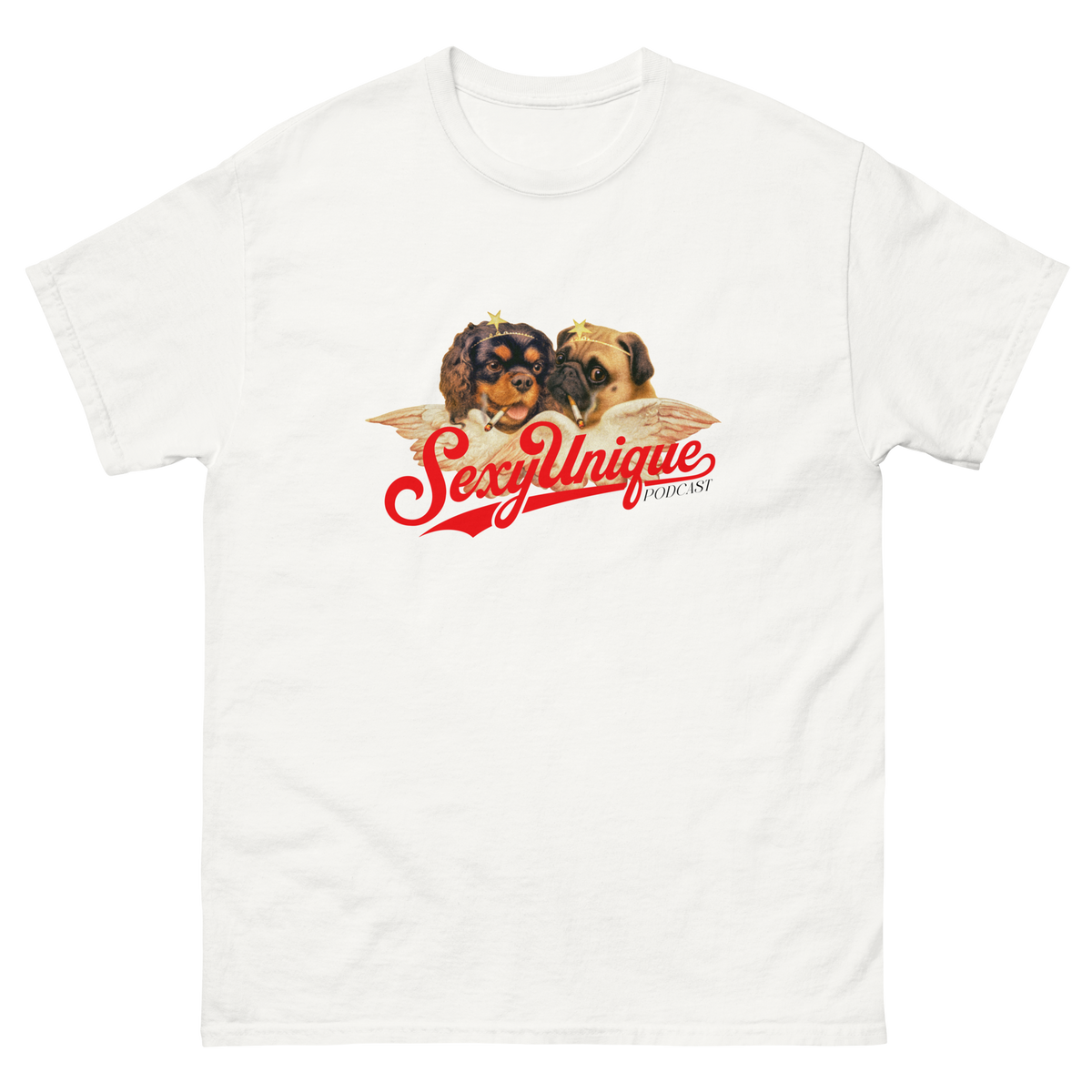 Tony & Mango Angel Tee | Ironic Dog Graphic T-Shirt | SUP – Sexy Unique ...