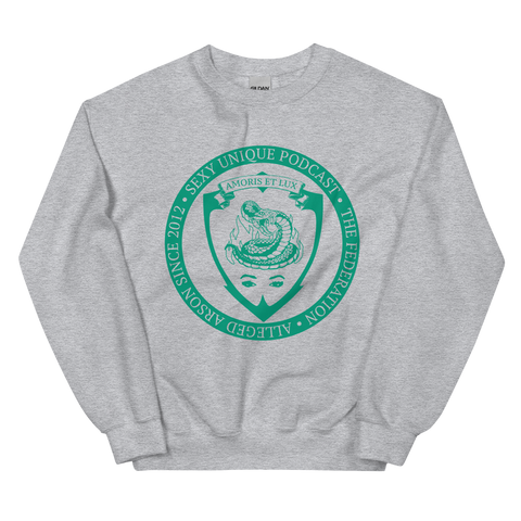 Gray/Green Federation Crewneck Sweatshirt